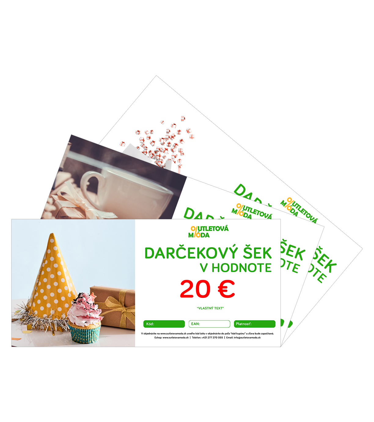 Darčekový šek - motív NARODENINY