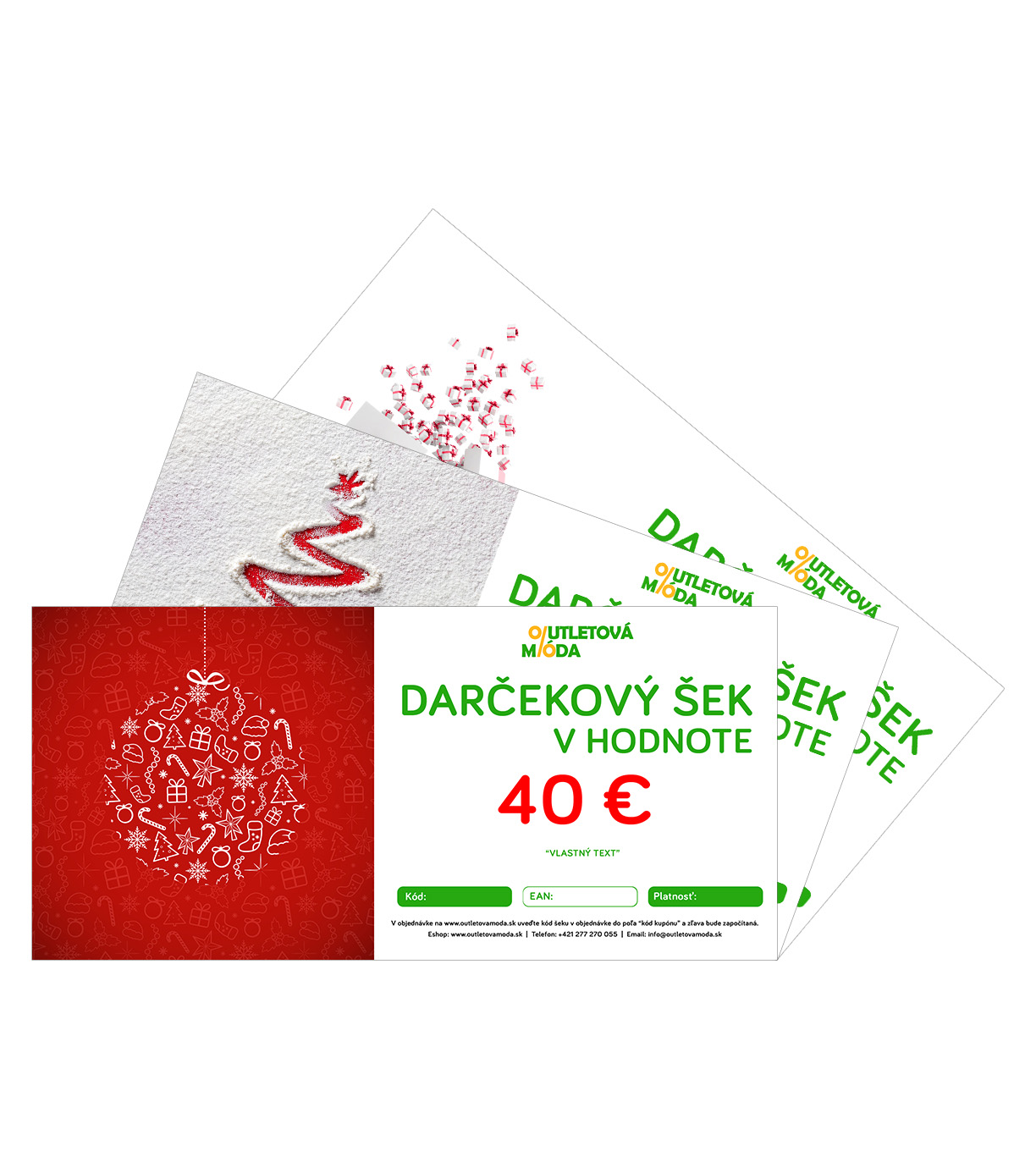 Darčekový šek - motív VIANOCE