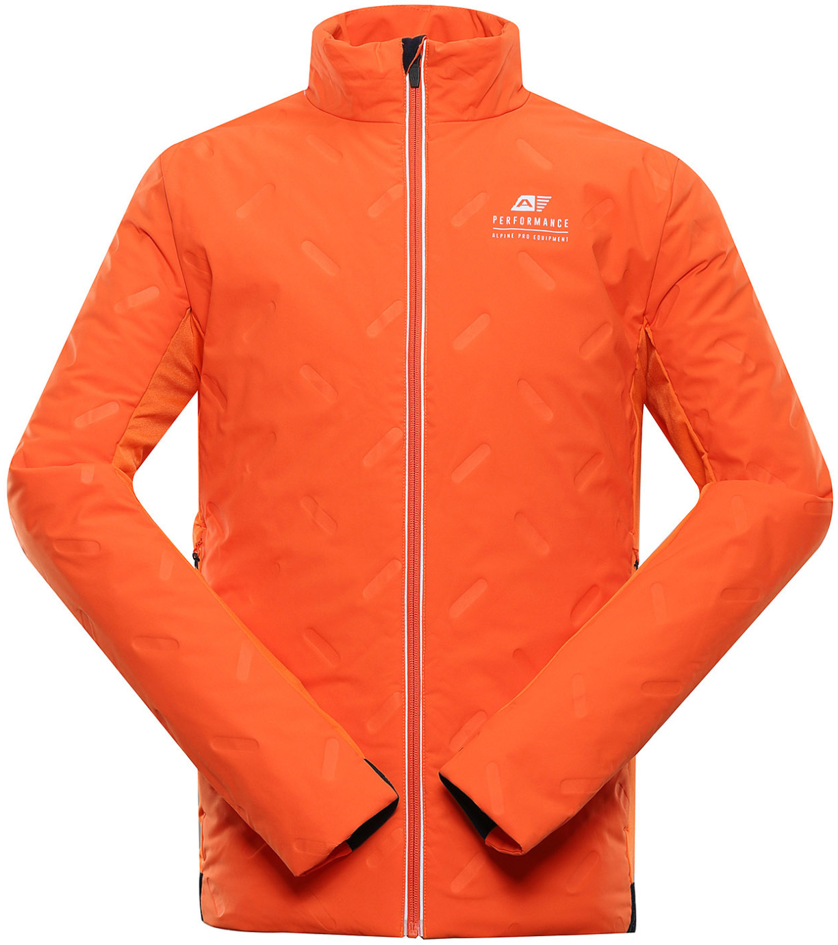 Alpine Pro Barit Pánska športová bunda MJCY555 tmavo oranžová XS