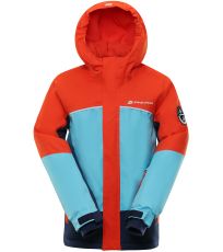 Detská lyžiarska bunda SARDARO 2 ALPINE PRO Neón coral