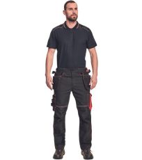 Pánske pracovné nohavice KNOXFIELD 320 Knoxfield antracit/červená