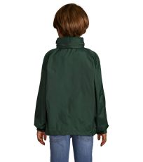 Detská vetrovka SURF KIDS SOĽS Forest green