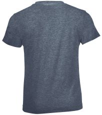 Detské tričko REGENT FIT KIDS SOĽS Heather denim