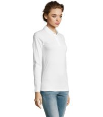 Dámske polo tričko dlhý rukáv PERFECT LSL WOMEN SOĽS Biela