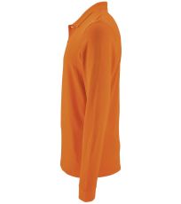 Pánske polo tričko dlhý rukáv PERFECT LSL SOĽS Orange
