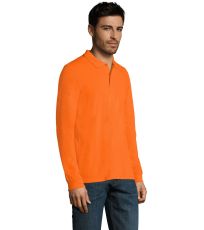 Pánske polo tričko dlhý rukáv PERFECT LSL SOĽS Orange