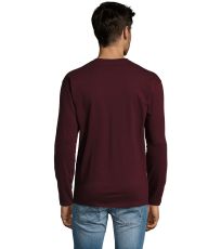 Pánske tričko s dlhým rukávom MONARCH SOĽS Oxblood