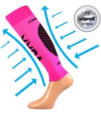 Unisex kompresné návleky na lýtko - 1 pár Protect VoXX® neón ružová