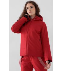 Dámska lyžiarska bunda HOZ21-KUDN600 Outhorn burgundy