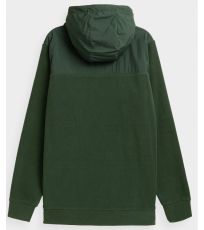 Pánska fleecová mikina HOZ21-PLM601 Outhorn dark green