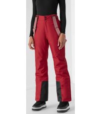Dámske lyžiarske nohavice HOZ21-SPDN600 Outhorn burgundy