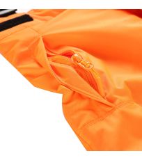 Detské lyžiarske nohavice s PTX membránou EDESO ALPINE PRO neón pomaranč